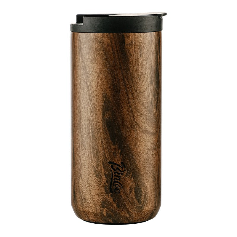 Copo de café térmico de grão de madeira Padrão Caneca de viagem Vácuo isola