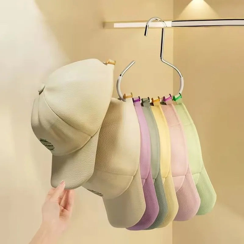 Cabide de chapéu com anel circular durável, resistente, gancho de armazenament