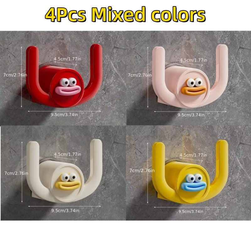 1pc dos desenhos animados chinelos gancho banheiro chinelo rack chuveiro organiz