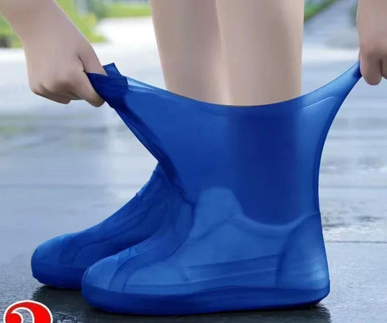 1 par de capas de sapato de silicone à prova d&#39;água, borracha resistente a