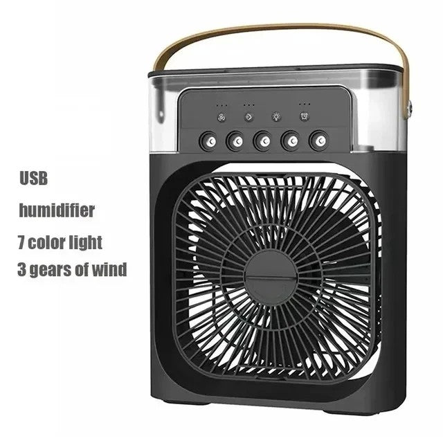 Novo ventilador de ar condicionado 3 em 1 mini refrigerador de ar led night ligh
