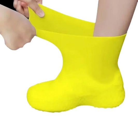 1 par de capas de sapato de silicone à prova d&#39;água, borracha resistente a