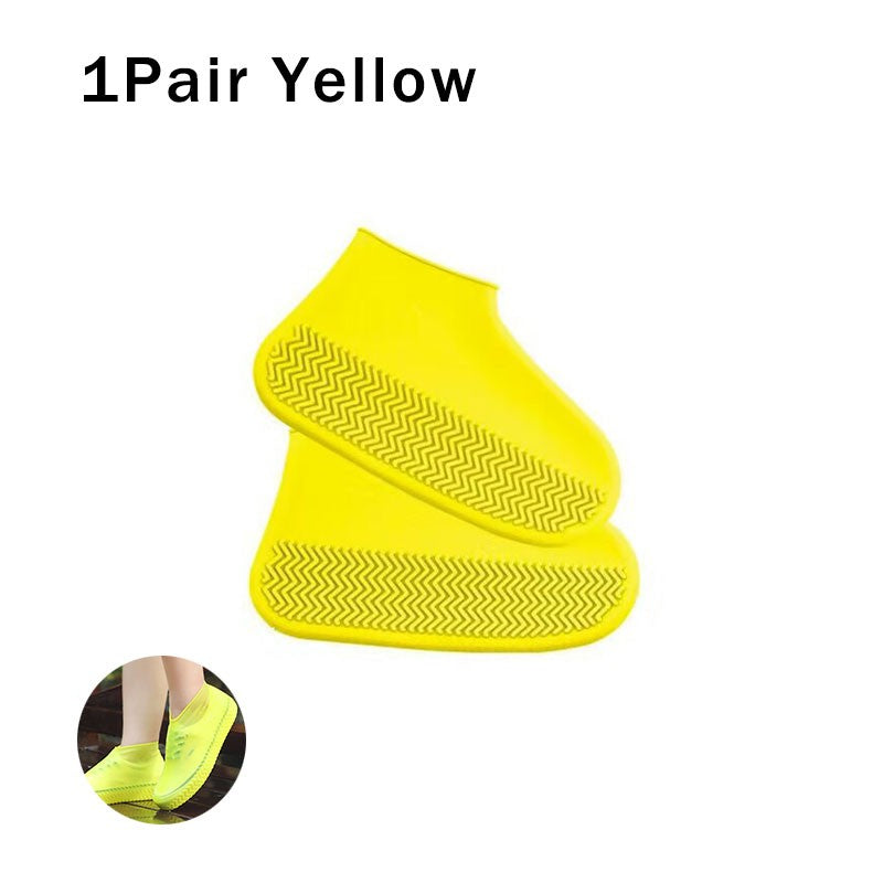 Capa reutilizável para sapatos de chuva, à prova d&#39;água, silicone, uso ao