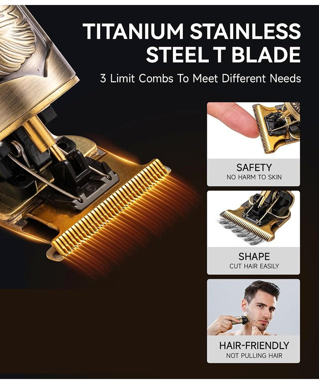 Novo barbeador elétrico profissional para homens navalha para homens cortador d