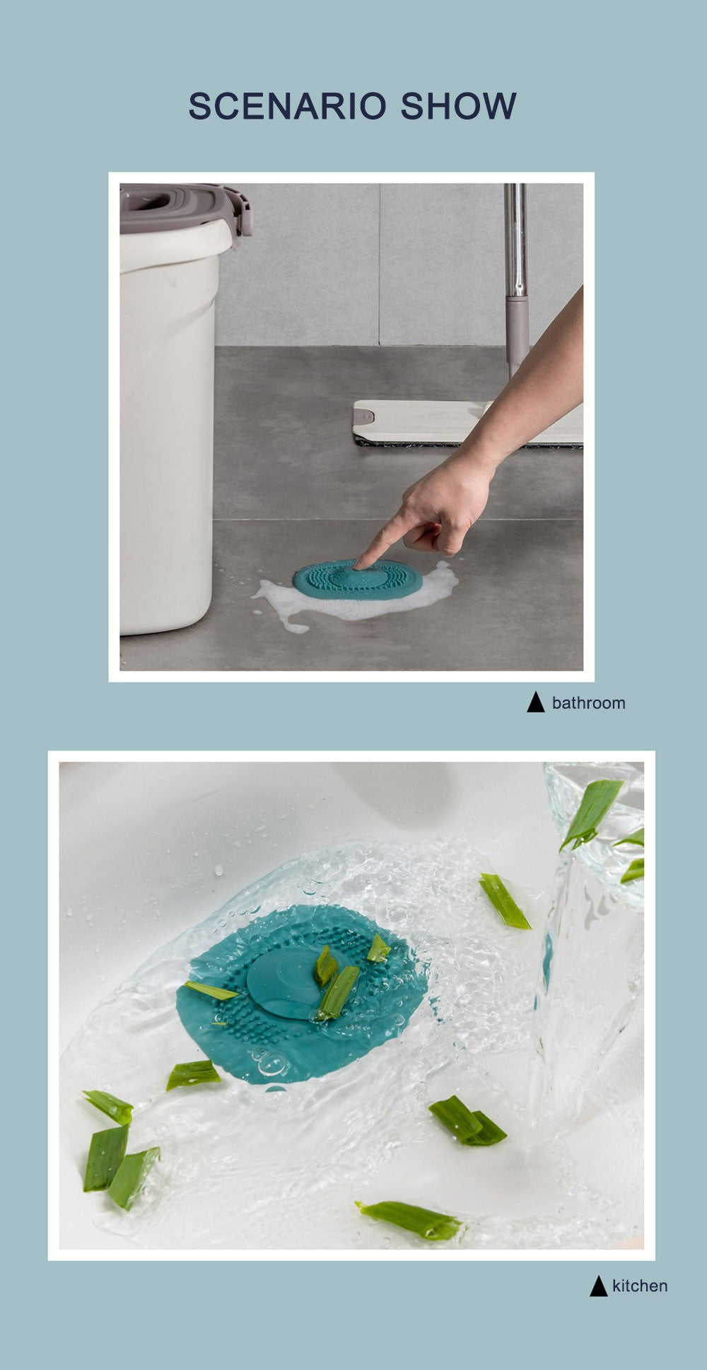 Silicone pia da cozinha plug chuveiro dreno capa rolha pia filtro escorredor dre