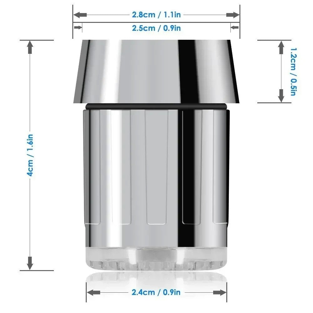 Zhang ji led sensível à temperatura 3 núcleos light-up torneira cozinha banhe