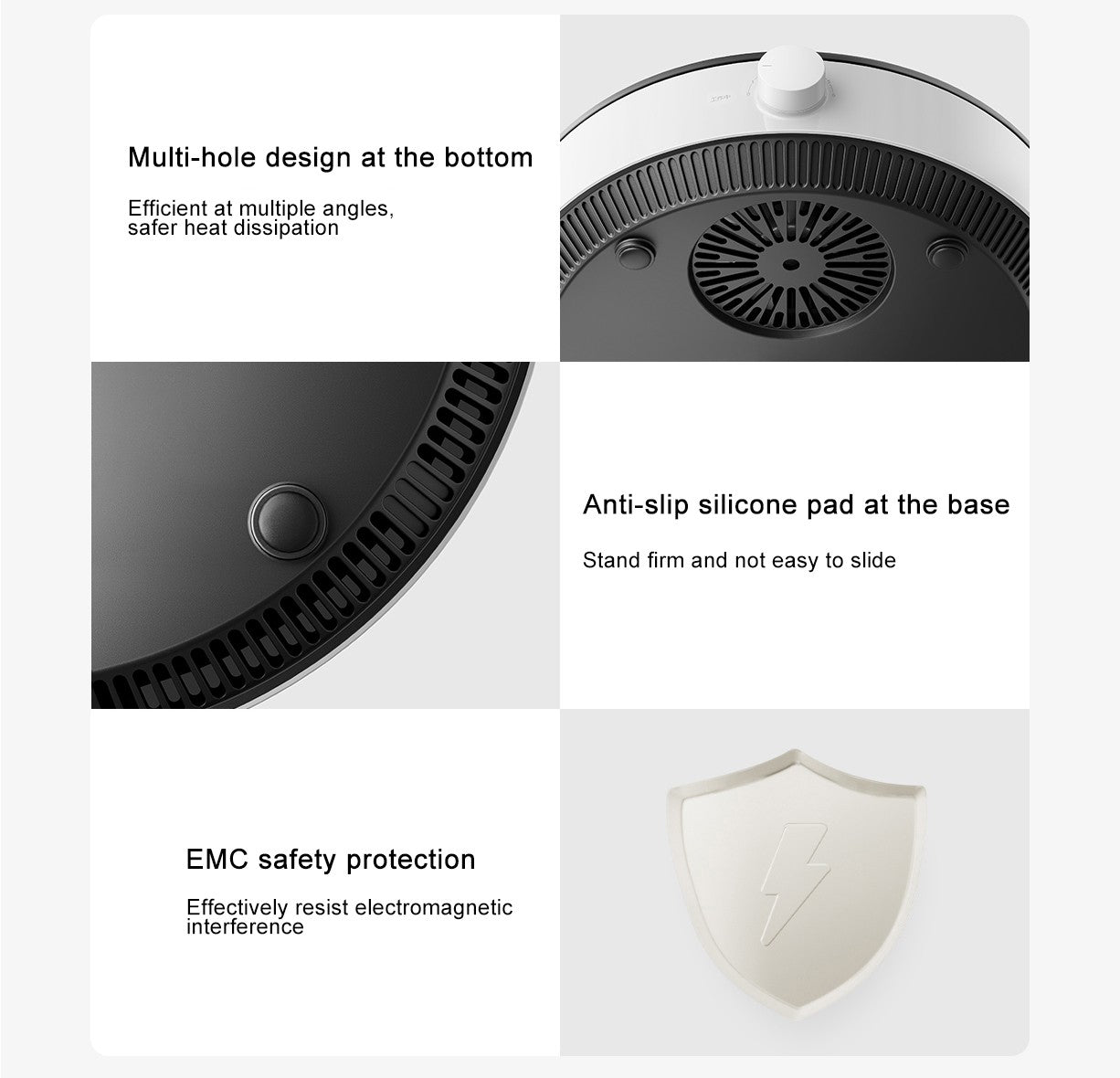 Fogão de indução XIAOMI MIJIA N1, 2100W de alta potência, 6 níveis de calor