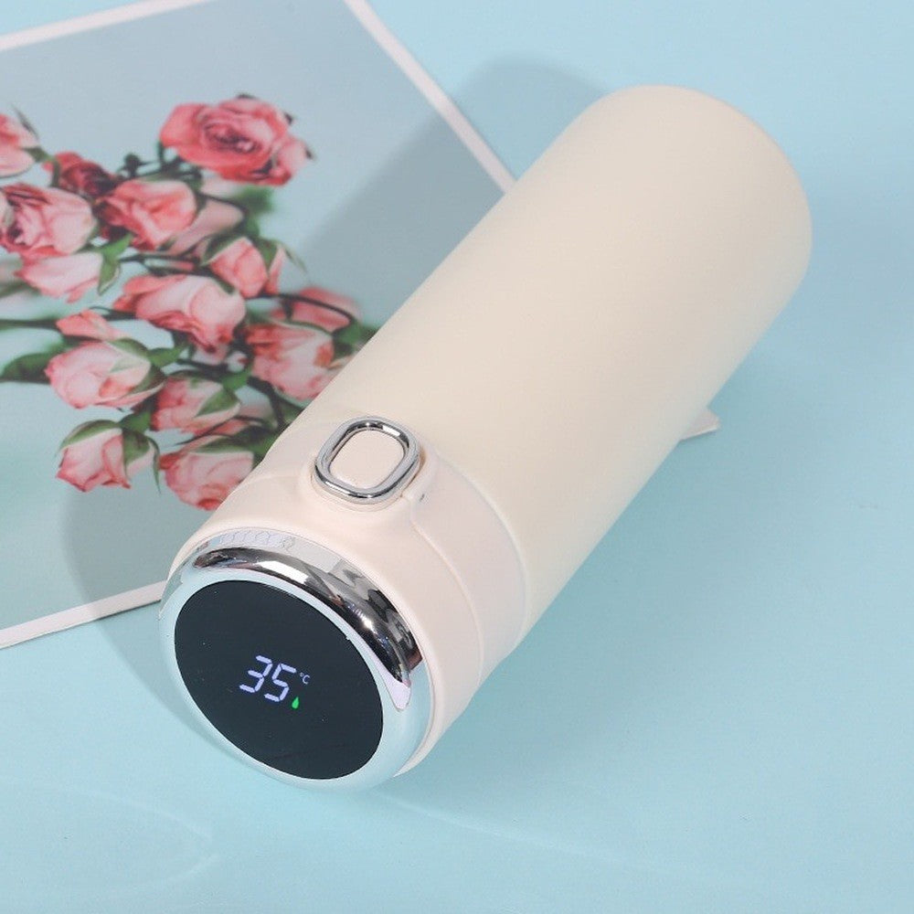 1Pc 400ML Garrafa De Água Térmica Inteligente De Aço Inoxidável Led Display