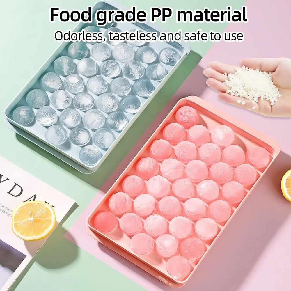 33 bandejas de cubos de gelo para freezer, molde para fazer bolas de gelo, mini