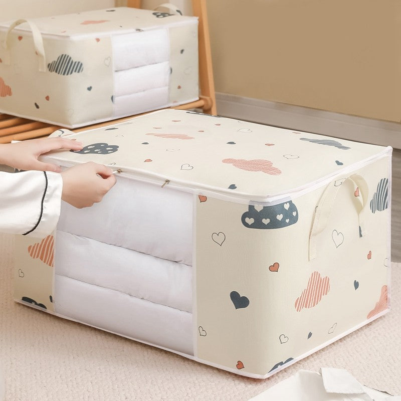 Colcha saco de armazenamento de roupas grande capacidade cobertor edredão sacos