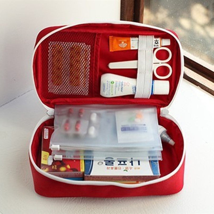 Kit de primeiros socorros para medicina saudável, pano oxford, portátil, armaz