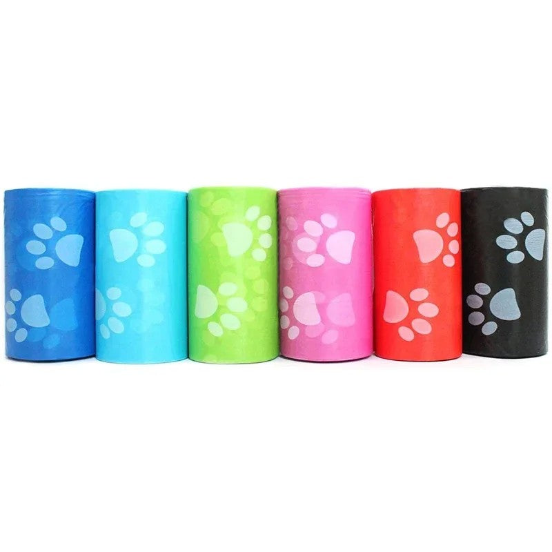 100 rolos saco de cocô do cão limpeza ao ar livre saco de cocô ao ar livre li