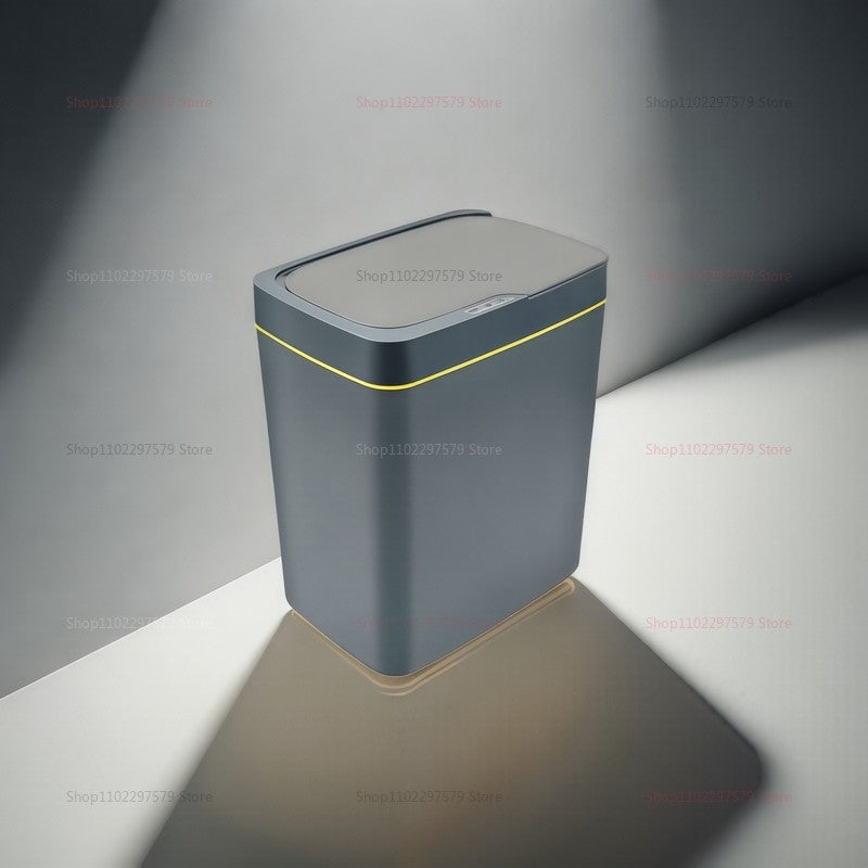 Lixeira automática sem toque de 15L com sensor à prova d&#39;água, cozinha, b