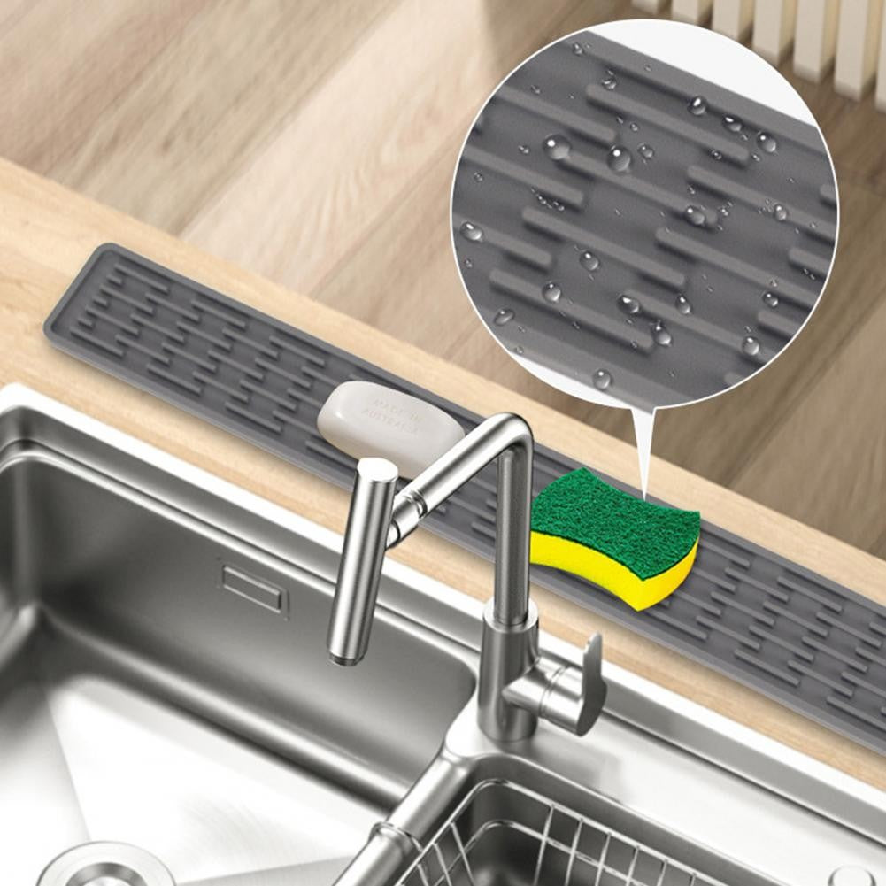 Almofada de drenagem retangular de silicone, tapete de superfície superior para