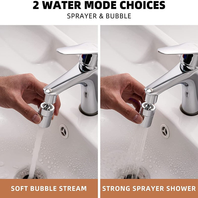 Função dupla anti-respingo bubbler torneira da cozinha aerador 360 graus girat