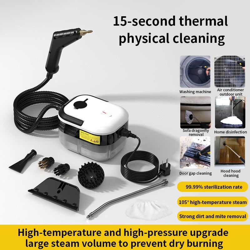 Limpador a vapor, esterilização de alta temperatura, ar condicionado, capô de