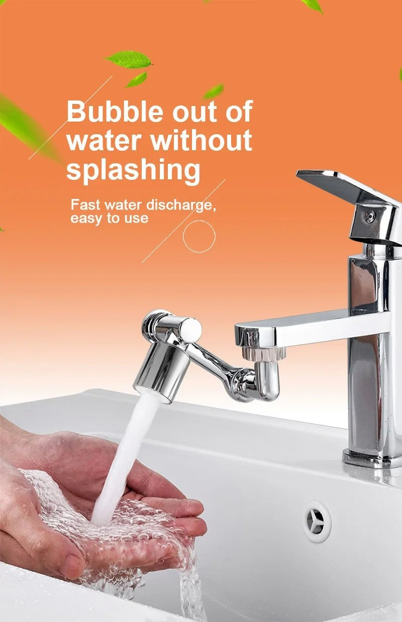 Universal 1080 °   Rotação torneiras extensor pulverizador cabeça cozinha robô braço extensão torneira aerador misturador bubbler água bico