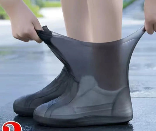 1 par de capas de sapato de silicone à prova d&#39;água, borracha resistente a