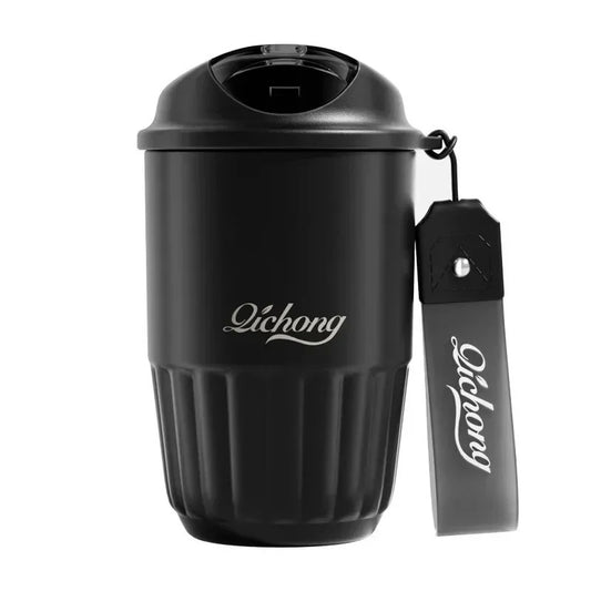 410ml forro cerâmico garrafa térmica xícara de café parede dupla aço inoxid