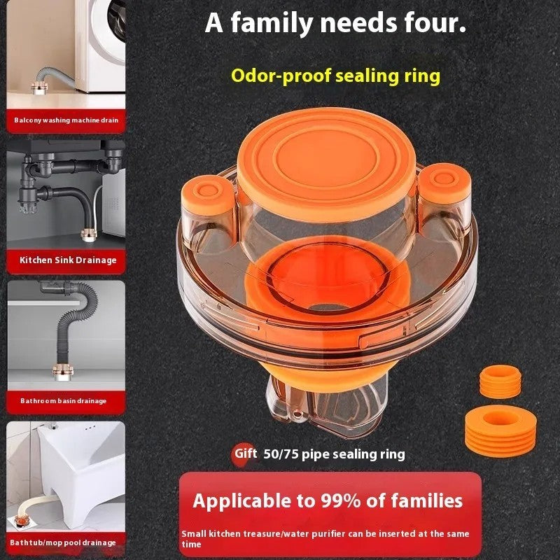 Zexef 1pc anti odor dreno chuveiro multifuncional cespol para pia da cozinha con