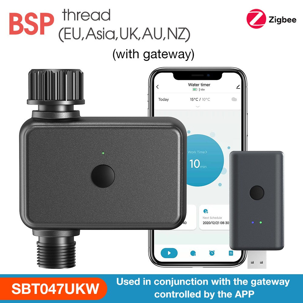 Tuya zigbee/wifi temporizador de água 1 zona sistema de rega programável flor