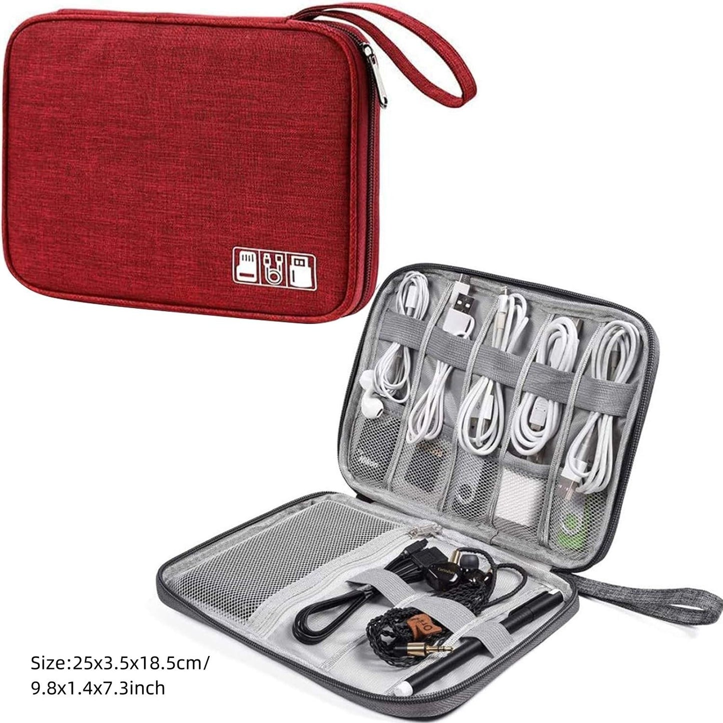 Bolsa de armazenamento digital portátil, dispositivo usb, à prova d&#39;água,