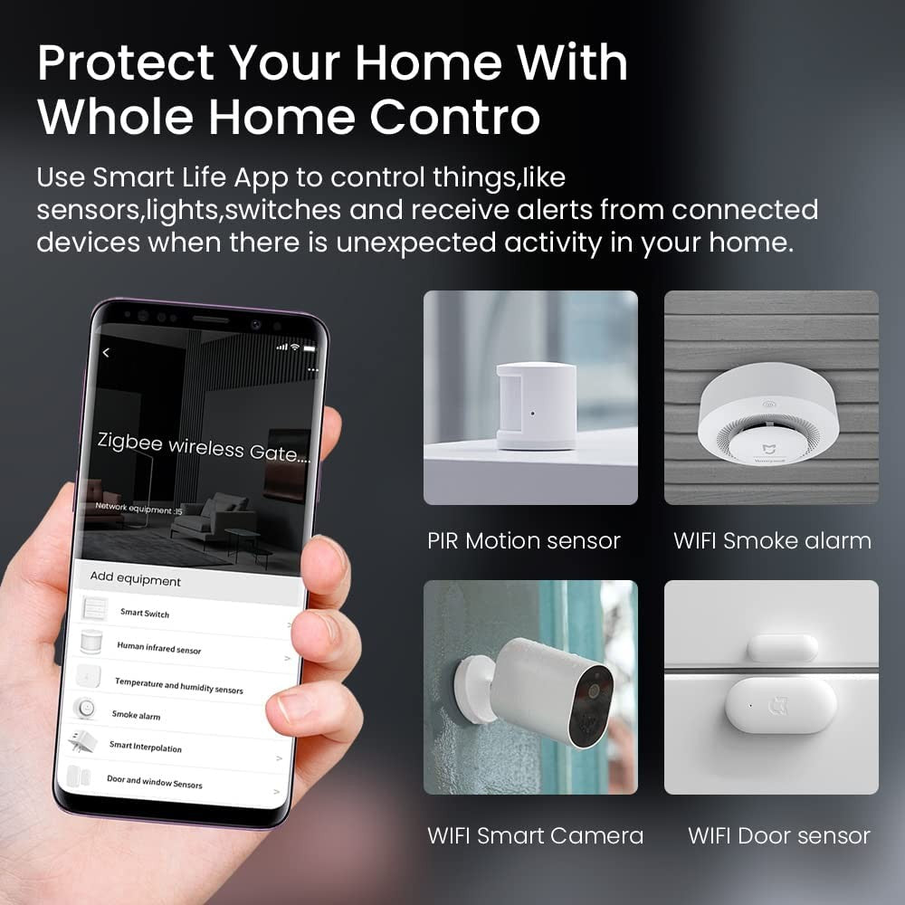 Tuya zigbee 3.0 gateway hub casa inteligente ponte sem fio vida inteligente app