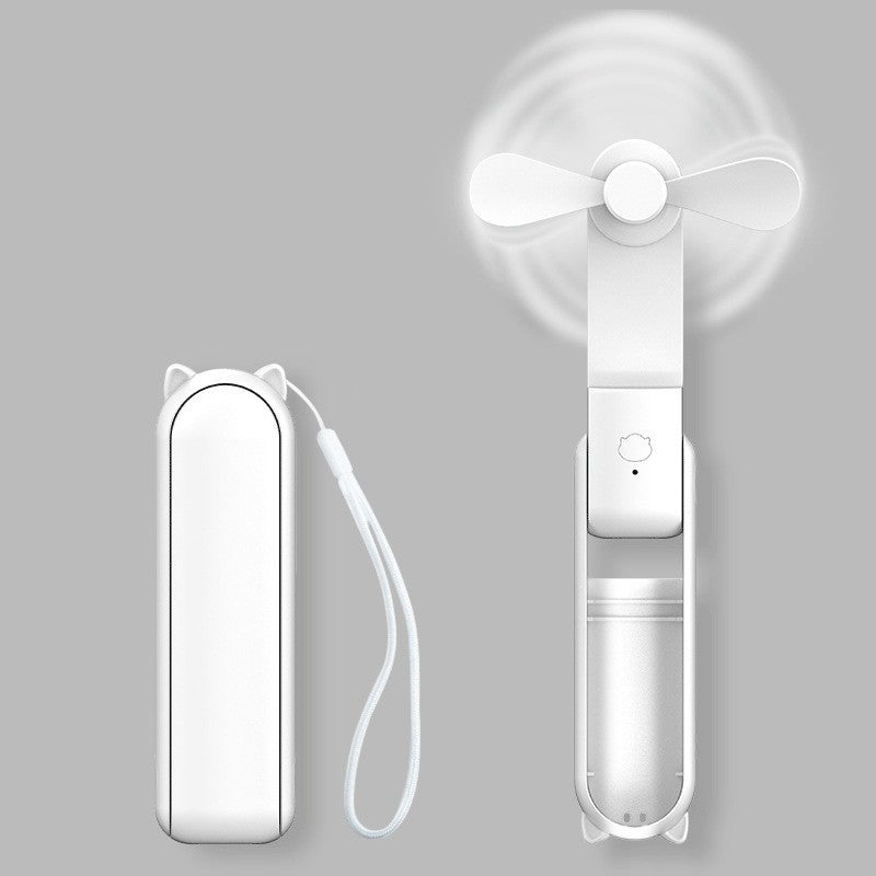 Mini ventilador portátil, recarregável por USB, ventilador portátil dobrável