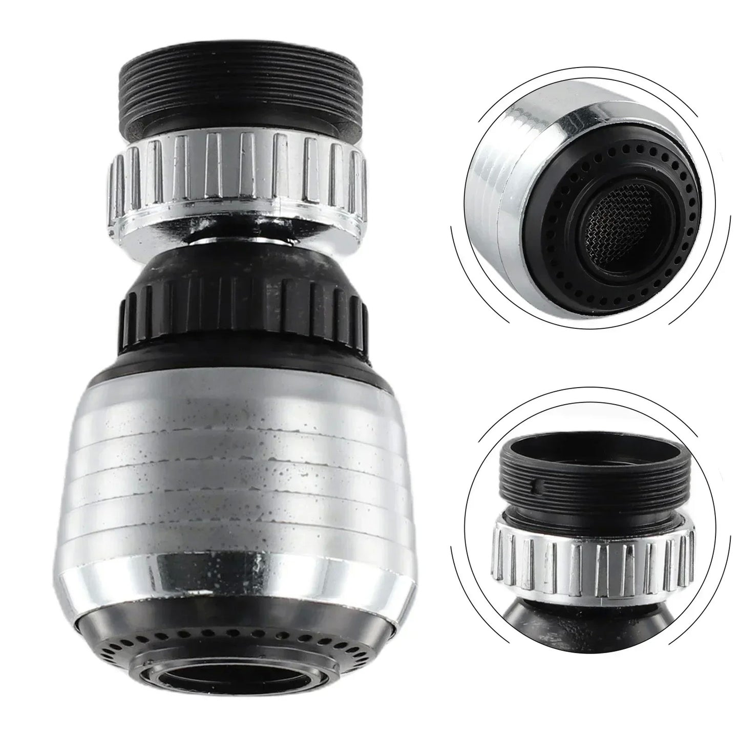 Torneira da cozinha aerador grau giratório bubbler poupança de água adaptador