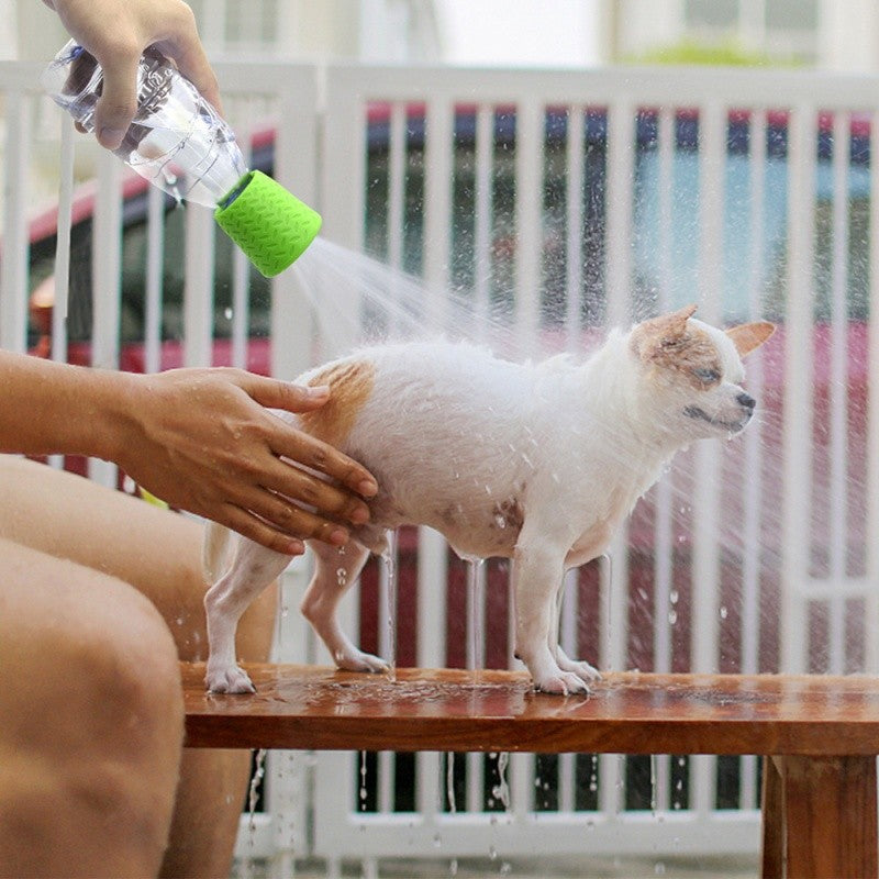 Cabeça de chuveiro de silicone para animais de estimação, chuveiro ao ar livr