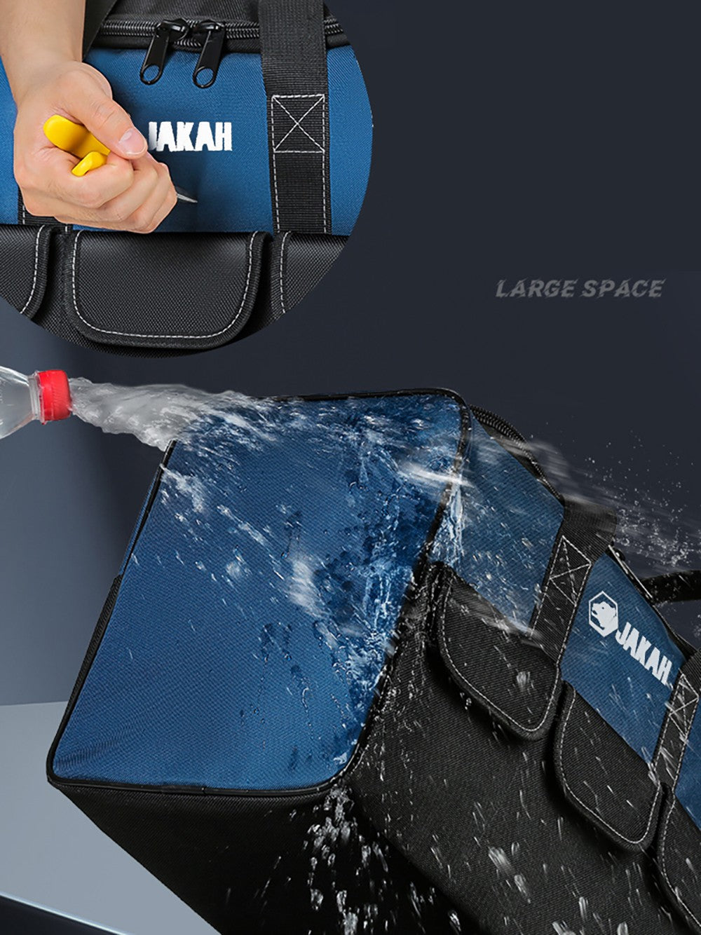 Bolsa de ferramentas de poliéster resistente, resistente ao desgaste, sacos de