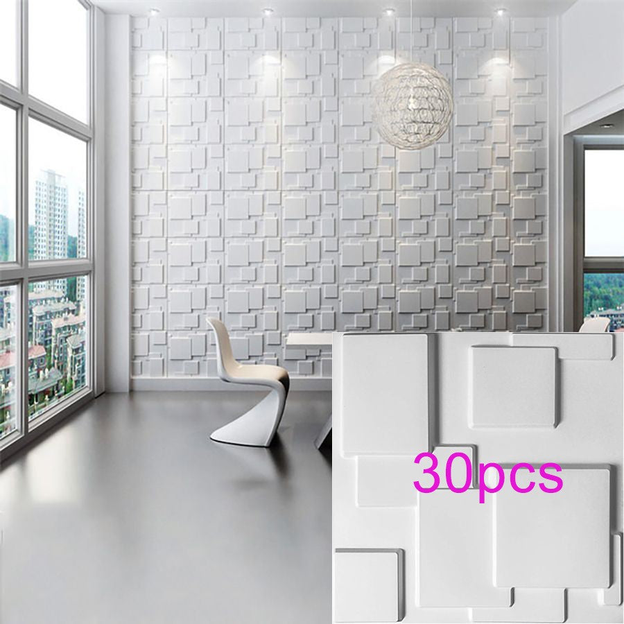 Painel de parede texturizado 3D KUUJOJOJO para decoração de parede interna, ad