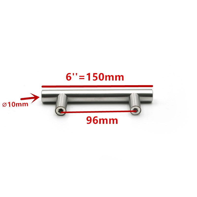50mm a 500mm de aço inoxidável porta da cozinha armário t barra alça puxador