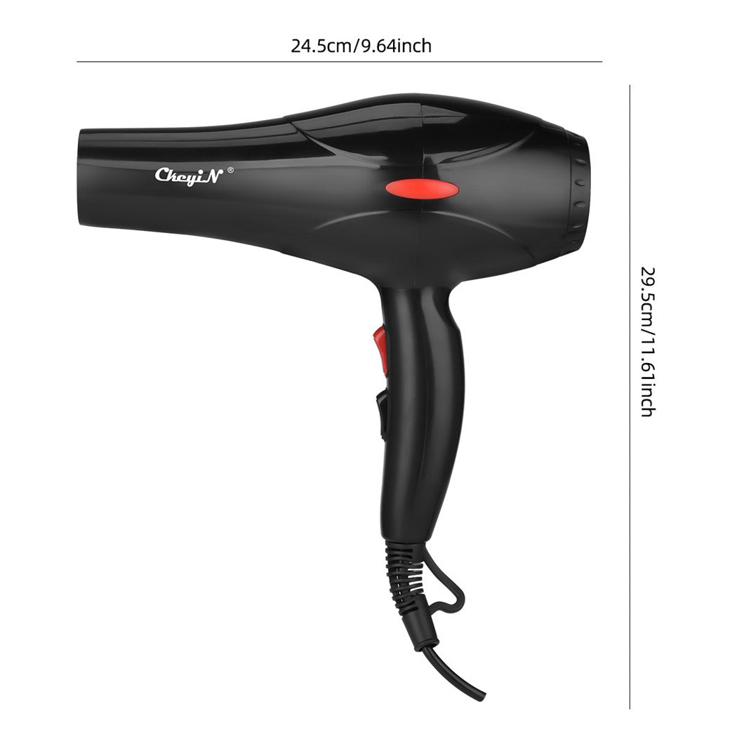 CkeyiN-profissional íon negativo cabelo secador, sopro quente e frio, salão ve