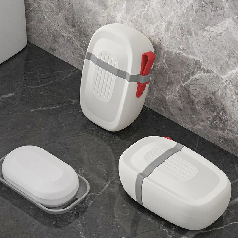 Caixa de sabonete impermeável selada portátil da moda para viagens, caminhadas