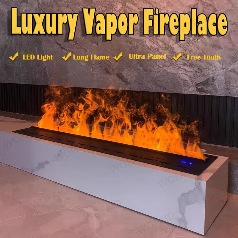 Lareira atomizada 3d com chama de vapor colorida eco casa inteligente interior d