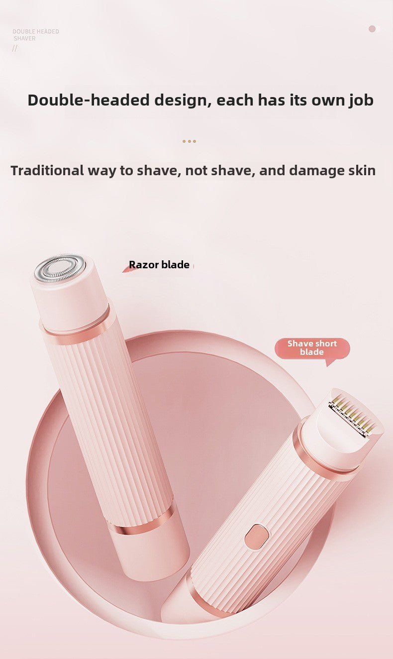 Barbeador elétrico para mulheres, à prova d&#39;água, lâminas de cabelo molh