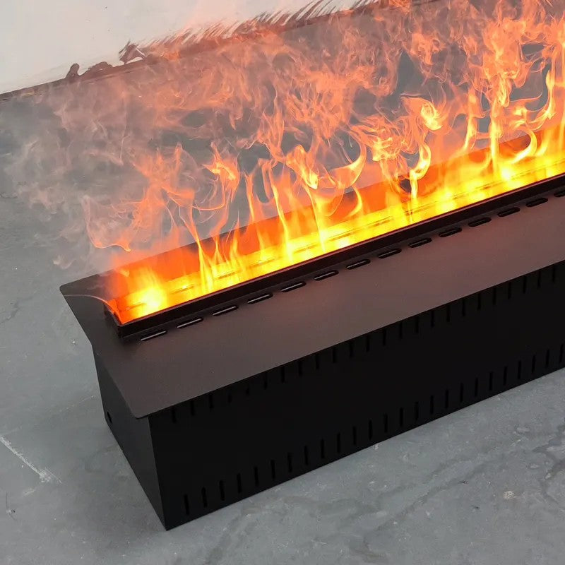 A lareira 3D inteligente com umidificador de vapor de água, chama LED decorativ