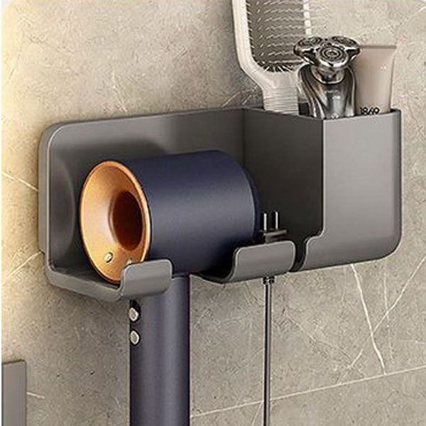 Fixado na parede suporte de secador de cabelo para dyson prateleira do banheiro