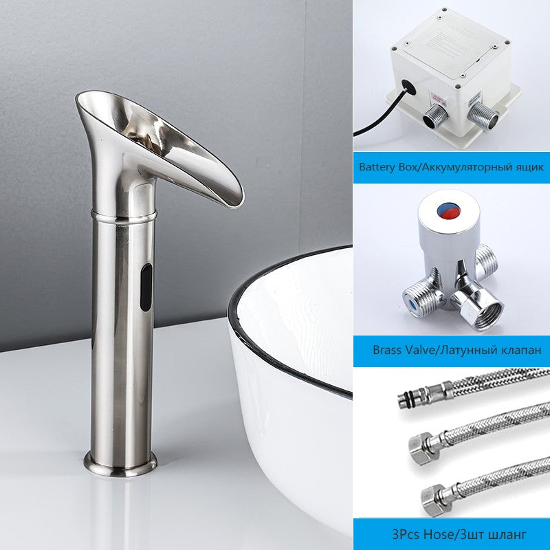 OXG Latão Sensor Inteligente Cachoeira LED Torneira Da Bacia, Sensor Automátic