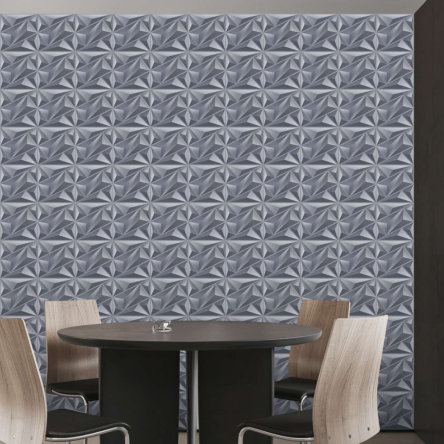 Painel de parede texturizado 3D KUUJOJOJO para decoração de parede interna, ad