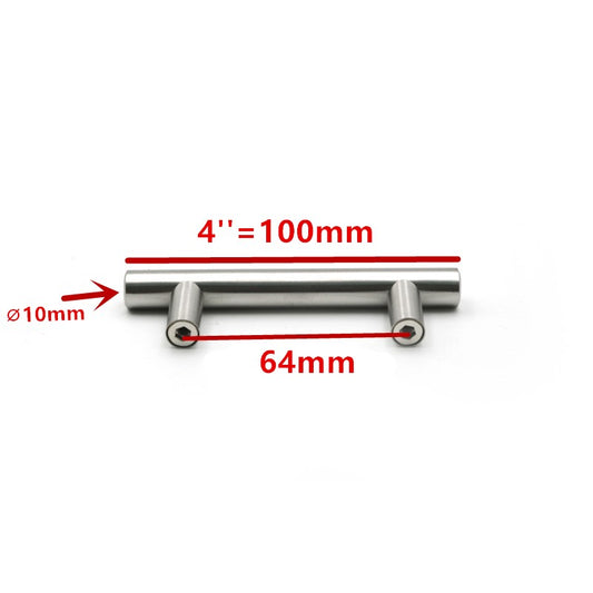 50mm a 500mm de aço inoxidável porta da cozinha armário t barra alça puxador