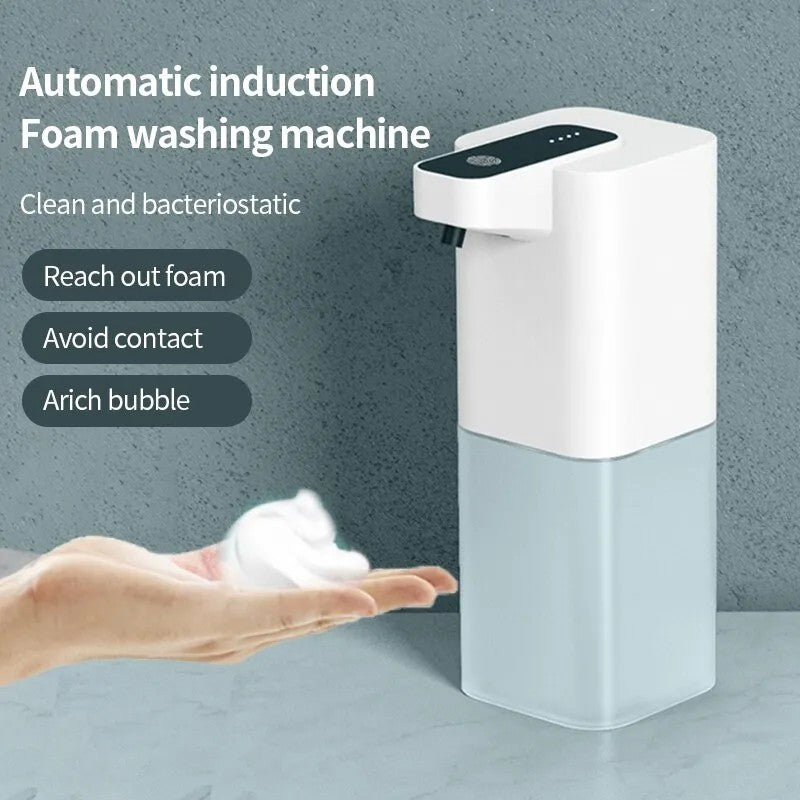 Dispensador de sabão automático recarregável USB, Touchless, portátil, espum