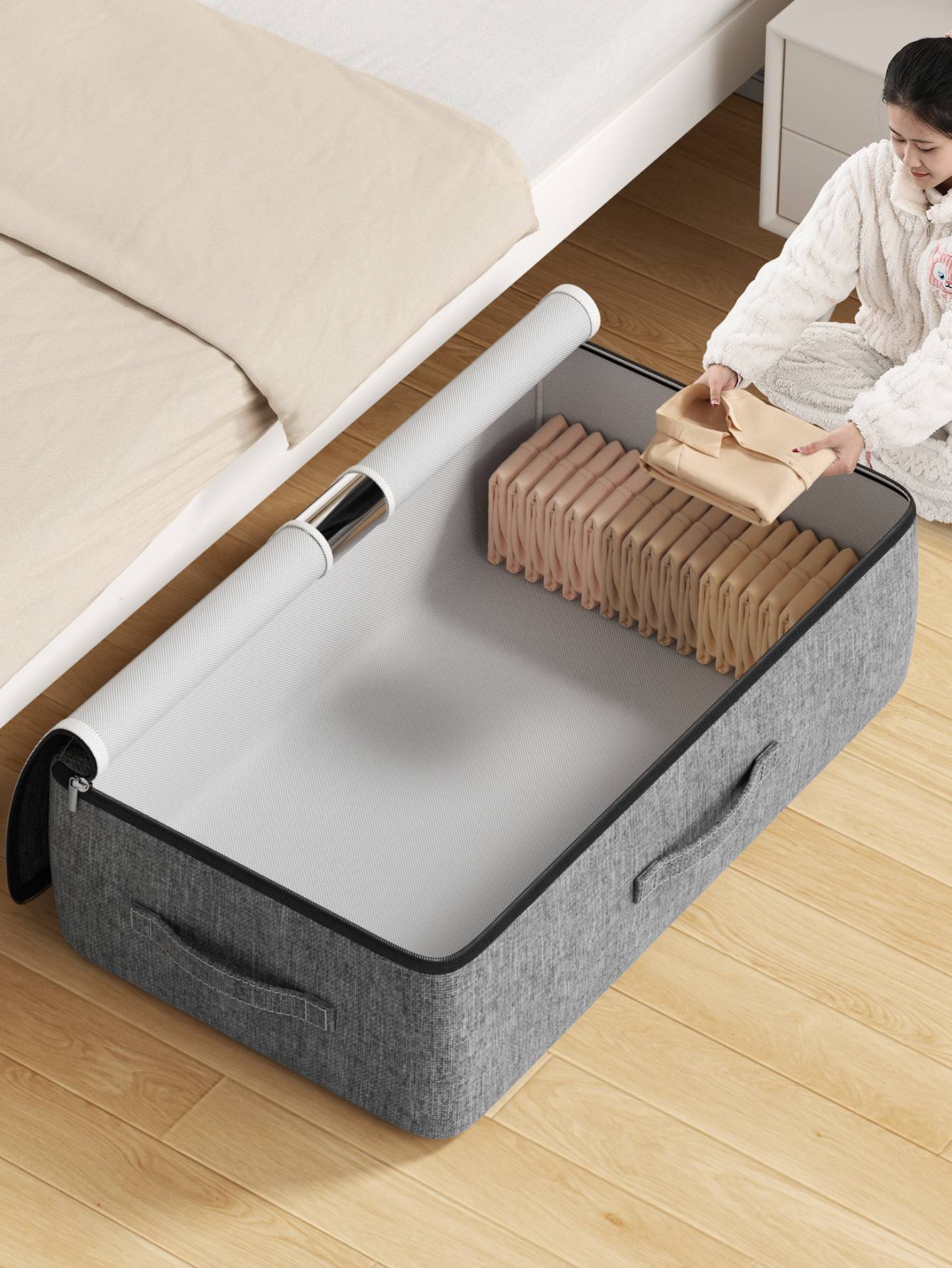 Saco de armazenamento de roupas de cama de grande capacidade extra-grande colcha