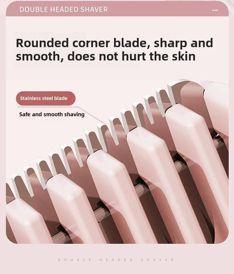 Barbeador elétrico para mulheres, à prova d&#39;água, lâminas de cabelo molh