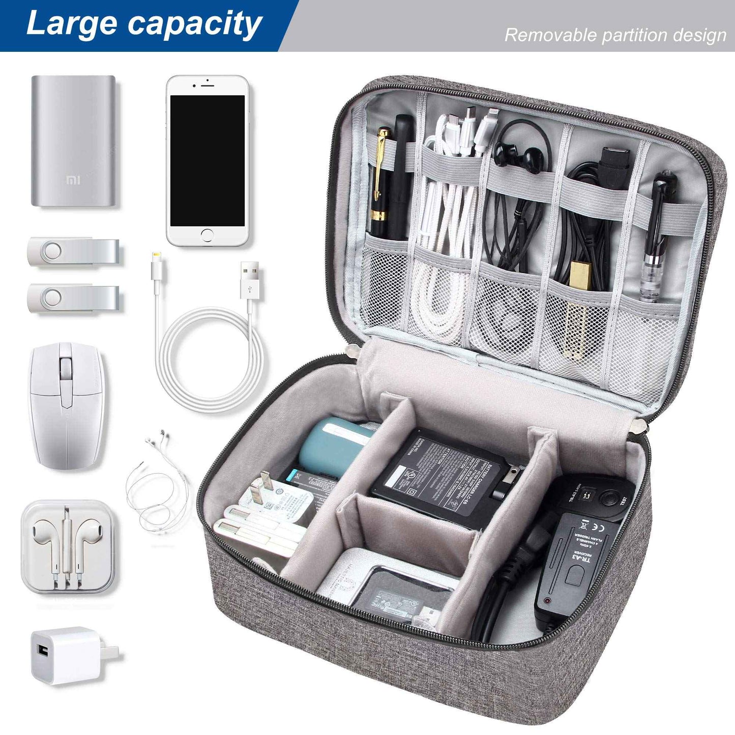 Bolsa de armazenamento digital portátil, dispositivo usb, à prova d&#39;água,