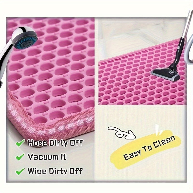 Tapete de areia para gatos de tamanho grande, design avançado de favo de mel de
