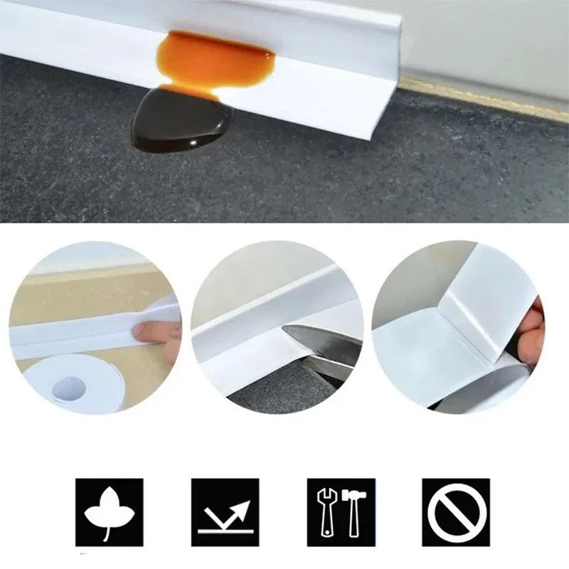 Fita de colocação de pvc, 2,2x3,2m, para banheiro, cozinha, calafetagem, autoa