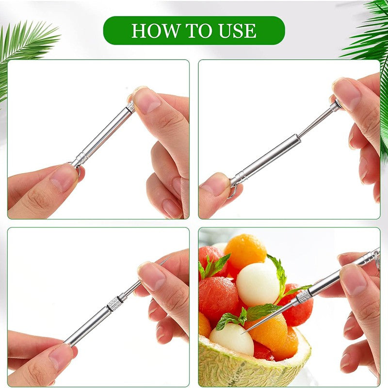 Palito de dente de titânio portátil, palito de bolso de metal, palito de dente