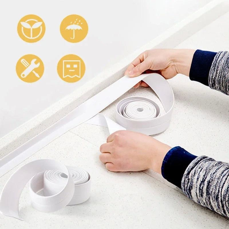 Fita de colocação de pvc, 2,2x3,2m, para banheiro, cozinha, calafetagem, autoa